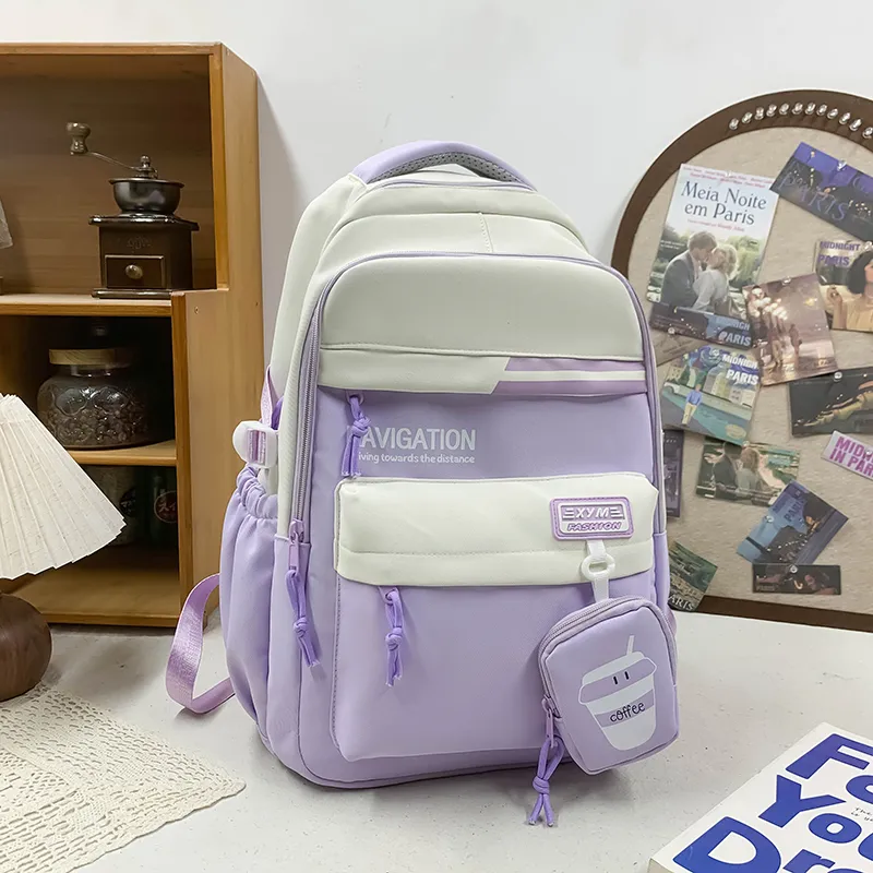 Yalu Nylon Backpack Unisex Multicolor-5