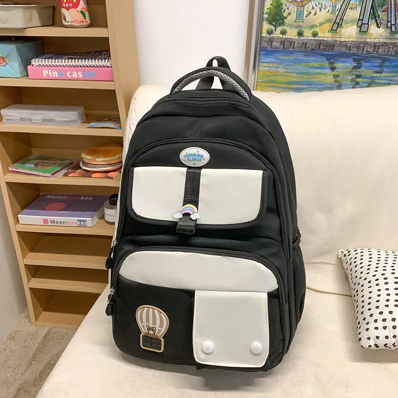 Yalu Nylon Backpack Unisex Multicolor-11