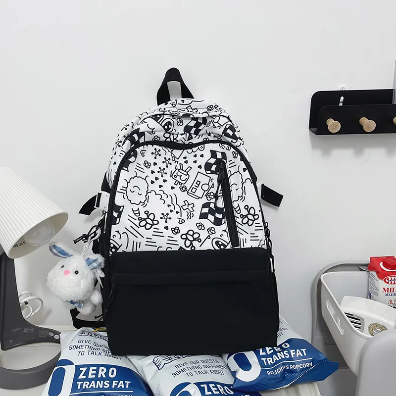 Yalu Nylon Backpack Unisex Multicolor-10