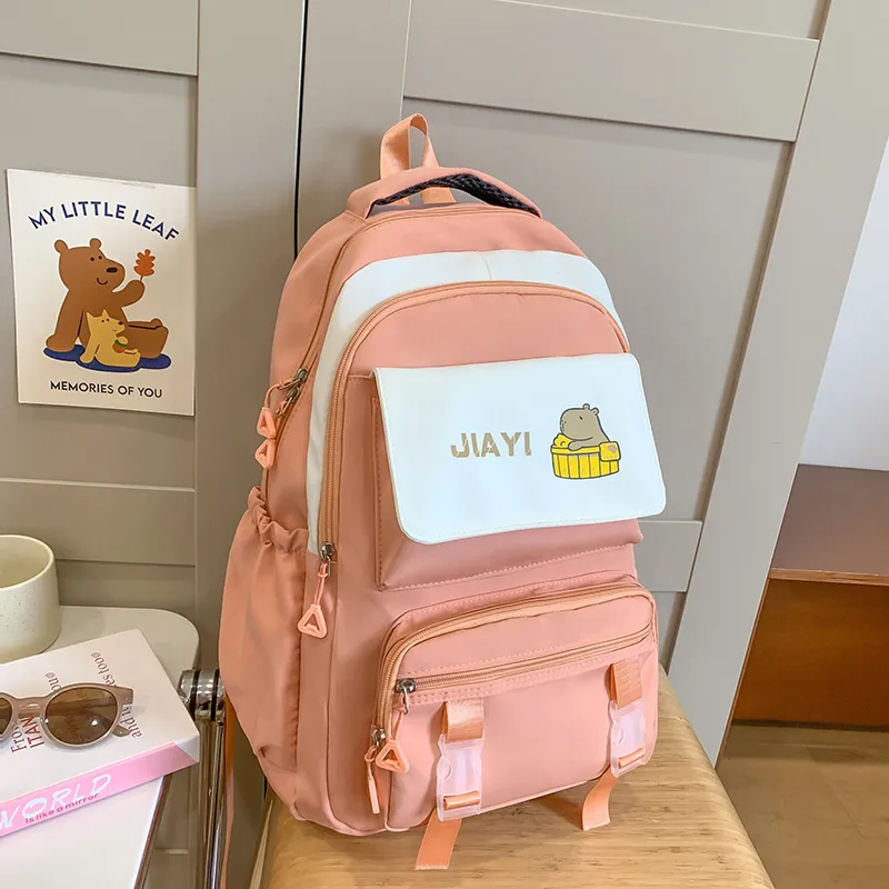 Yalu Nylon Backpack Unisex Multicolor-7