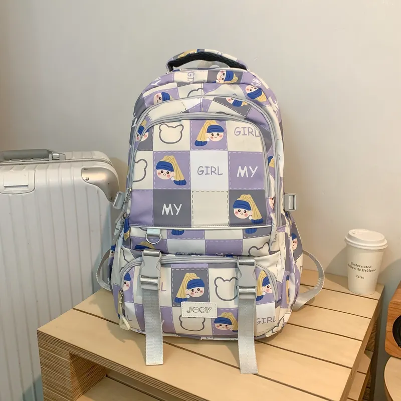 Yalu Nylon Backpack Unisex Multicolor-11