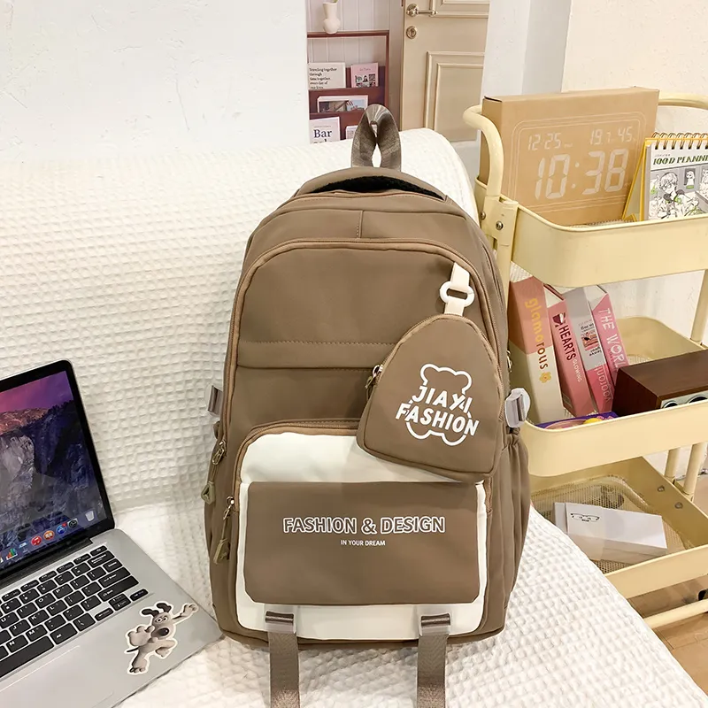 Yalu Nylon Backpack Unisex Multicolor-17