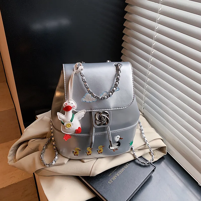 Yalu PU Backpack Unisex Multicolor-8