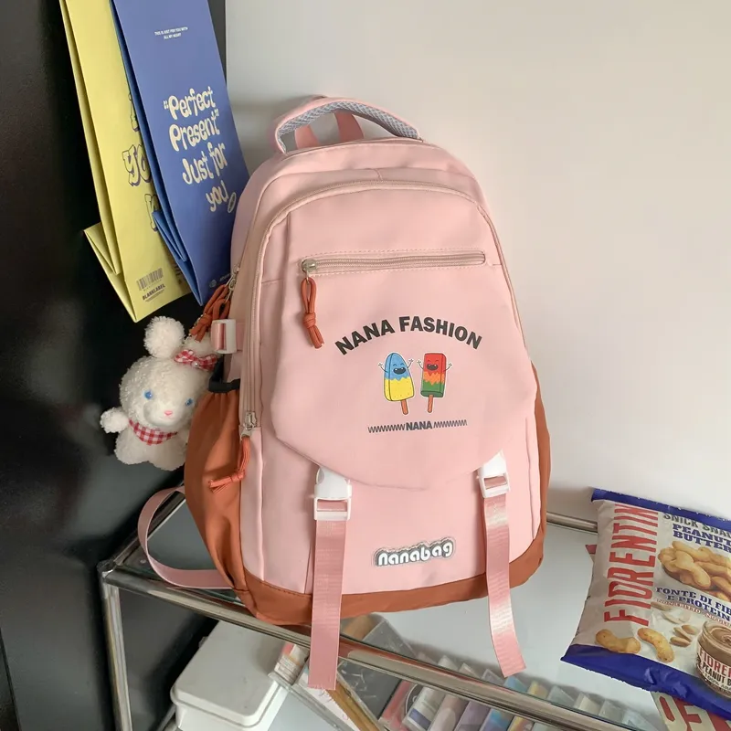 Yalu Nylon Backpack Unisex Multicolor-7