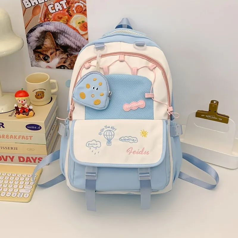 Yalu Nylon Backpack Regular Unisex Multicolor-5