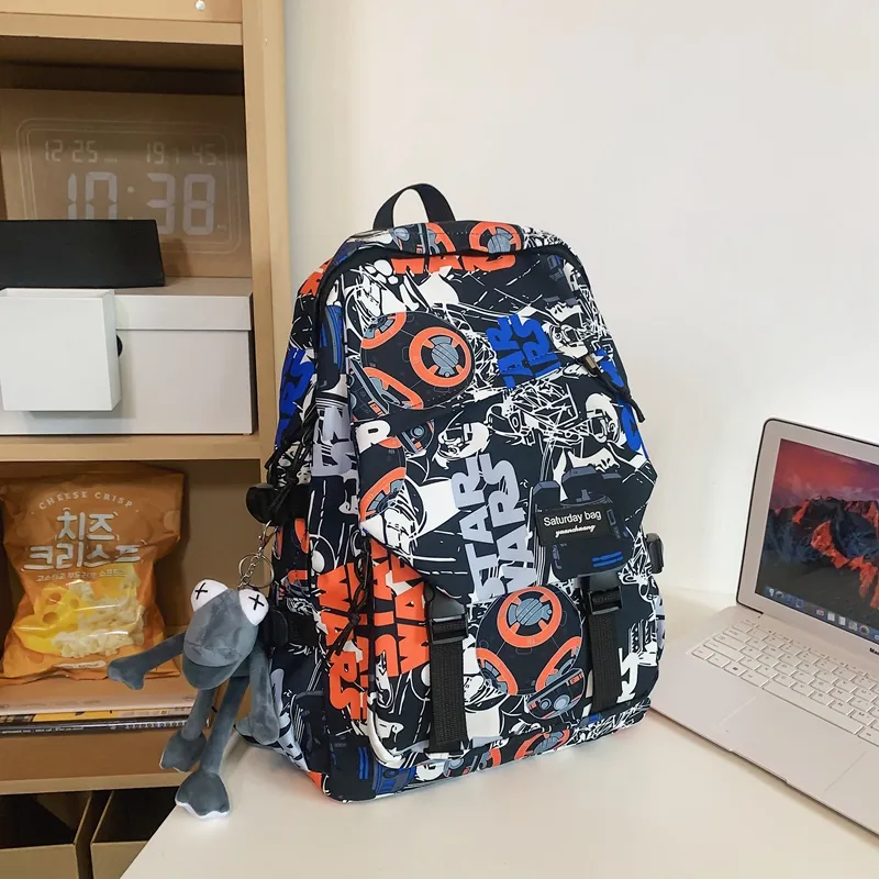 Yalu Nylon Backpack Unisex Multicolor-14