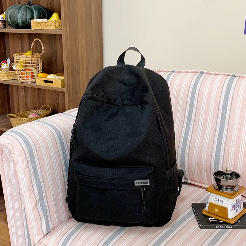 Yalu Nylon Fabric Backpack Unisex Multicolor-2