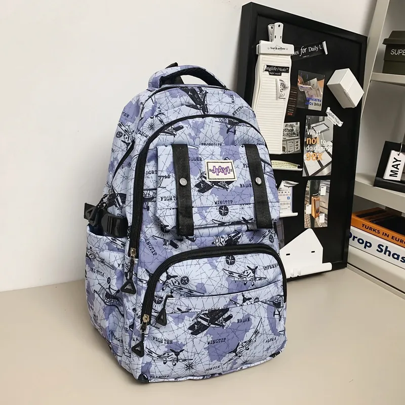 Yalu Nylon Backpack Unisex Multicolor-10