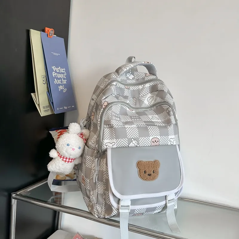 Yalu Nylon Backpack Unisex Multicolor-13