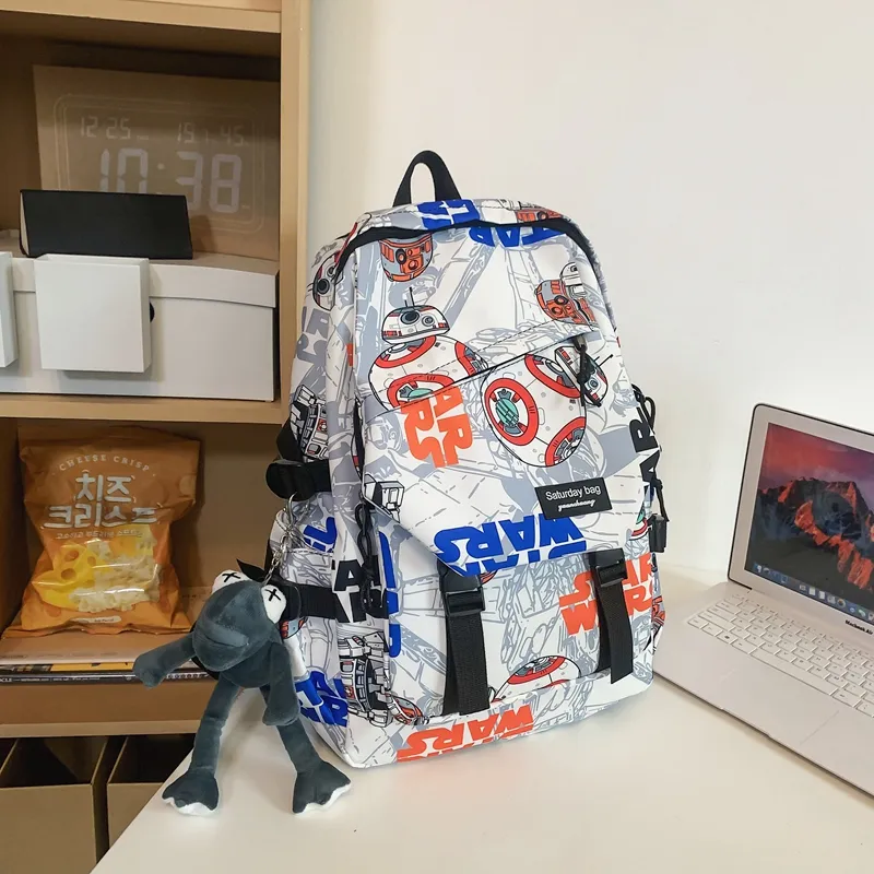 Yalu Nylon Backpack Unisex Multicolor-11