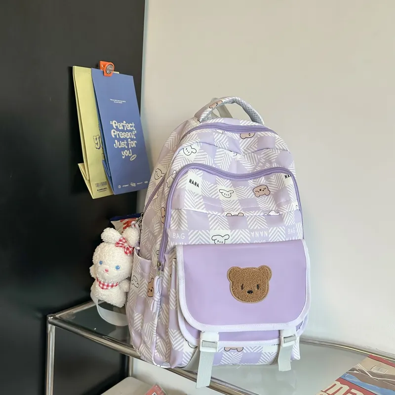 Yalu Nylon Backpack Unisex Multicolor-8