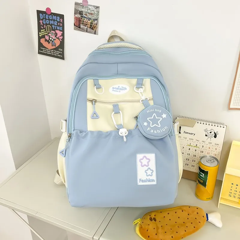Yalu Nylon Backpack Unisex Multicolor-8