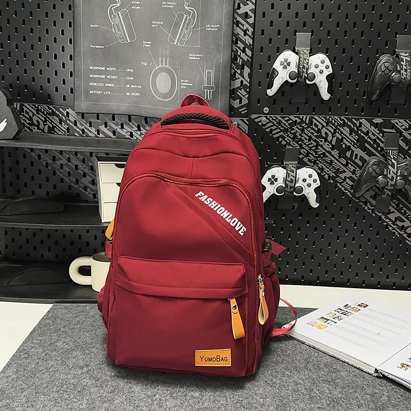 Yalu Nylon Backpack Regular Unisex Multicolor-13