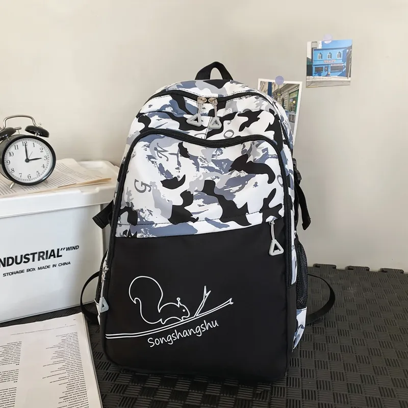Yalu Nylon Backpack Unisex Multicolor-1