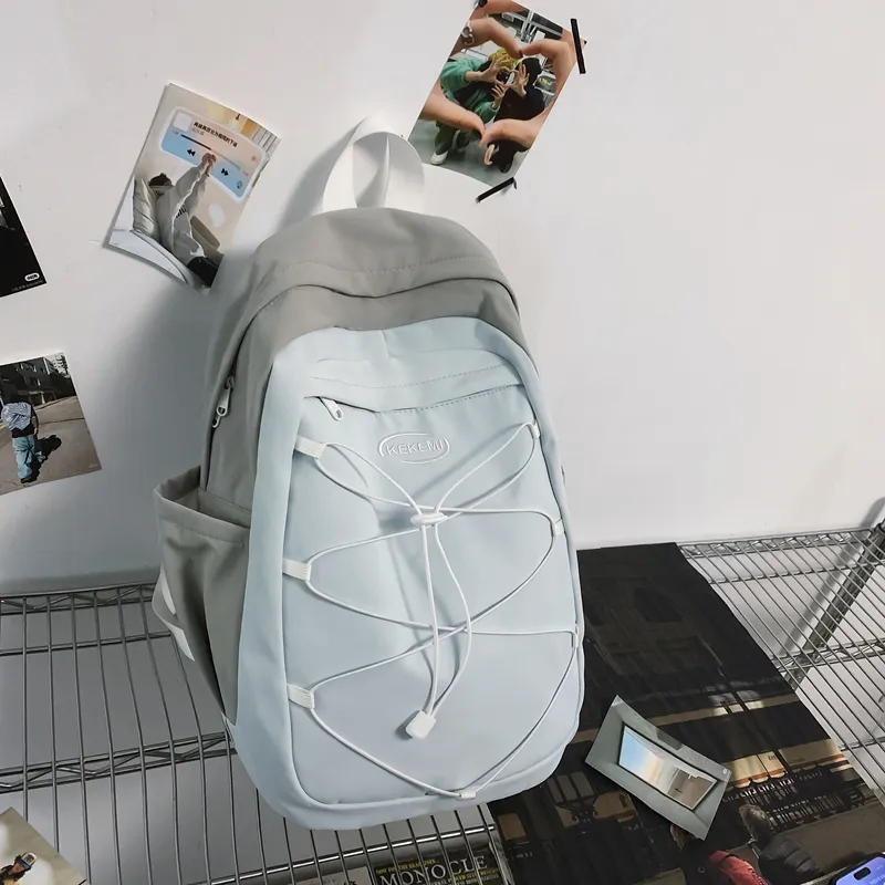 Yalu Nylon Backpack Regular Unisex Multicolor-9