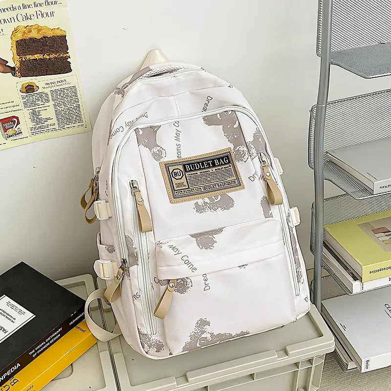 Yalu Nylon Backpack Unisex Multicolor-14