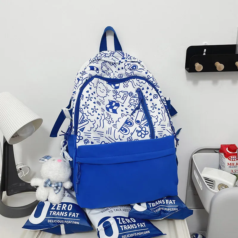 Yalu Nylon Backpack Unisex Multicolor-5