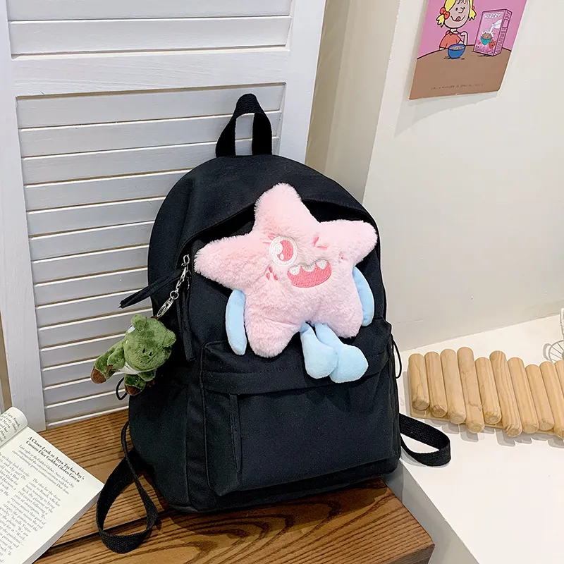 Yalu Nylon Backpack Regular Unisex Multicolor-11