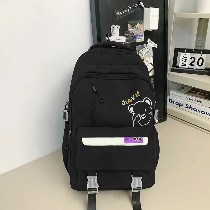 Yalu Nylon Backpack Unisex Multicolor-10
