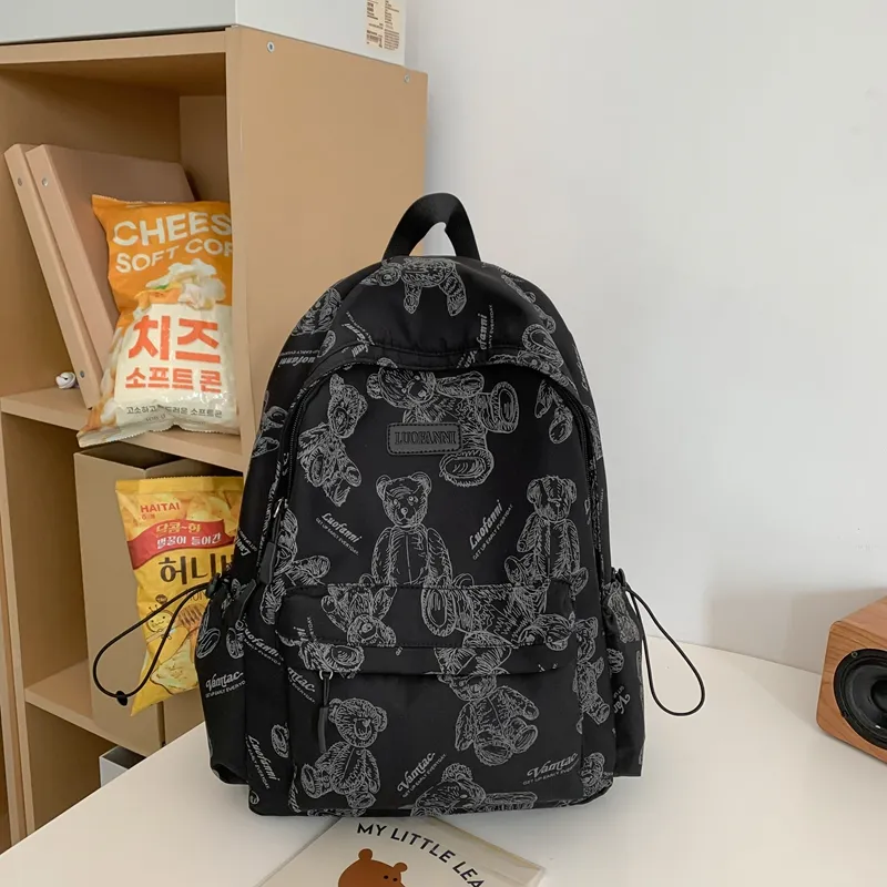 Yalu Nylon Backpack Unisex Multicolor-2