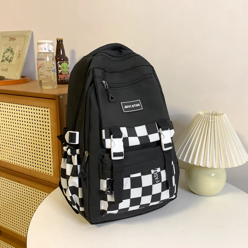 Yalu Nylon Backpack Unisex Multicolor-13