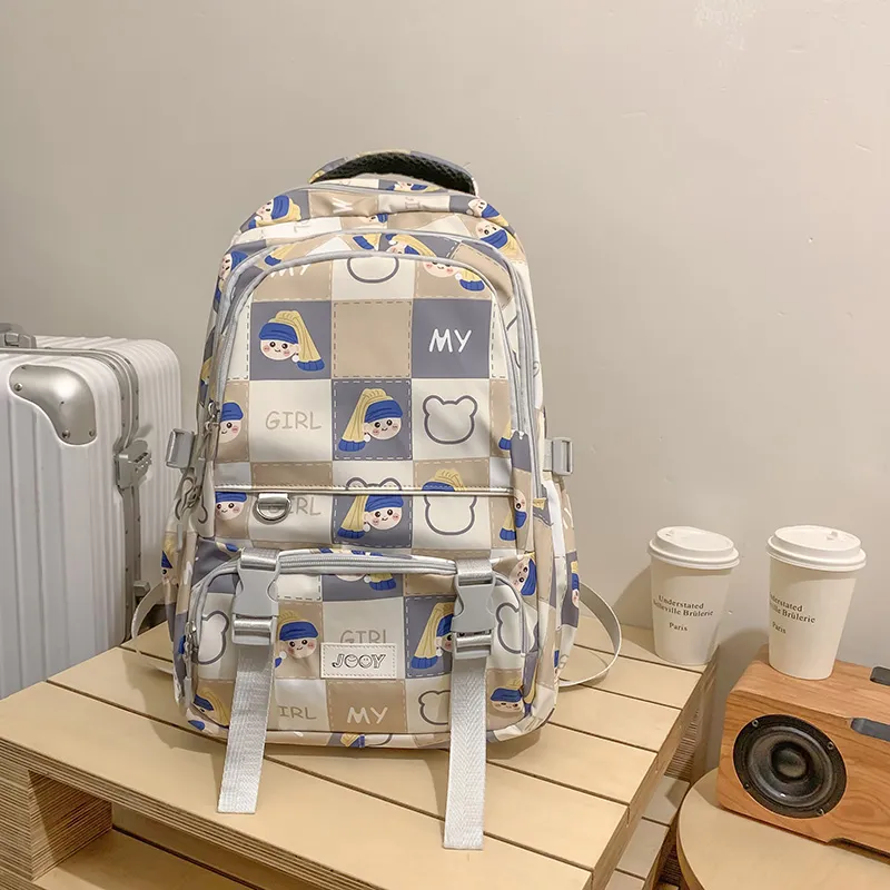 Yalu Nylon Backpack Unisex Multicolor-14