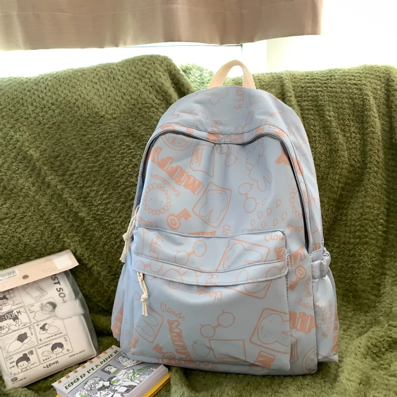 Yalu Nylon Backpack Unisex Multicolor-5