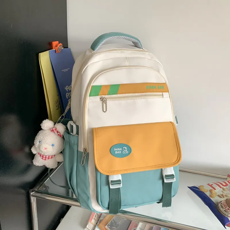Yalu Nylon Backpack Unisex Multicolor-4