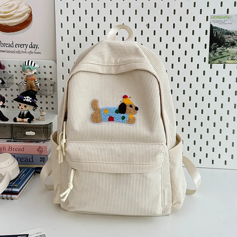 Yalu Corduroy Backpack Women's Multicolor-2