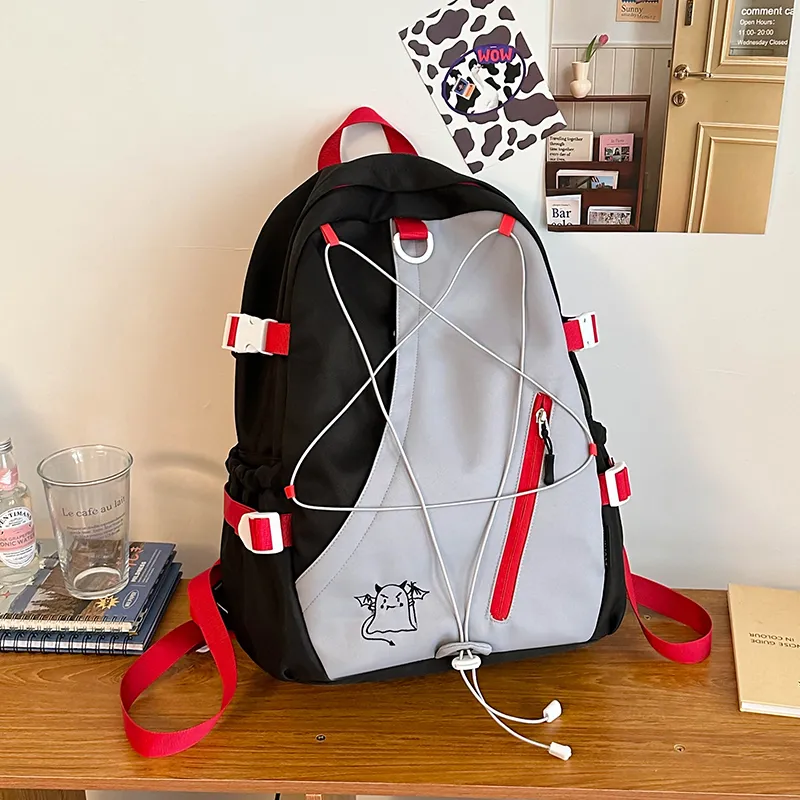 Yalu Nylon Backpack Unisex Multicolor-7