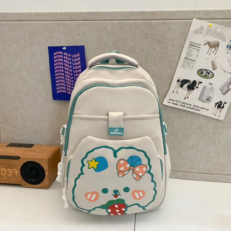 Yalu Nylon Backpack Unisex Multicolor-11