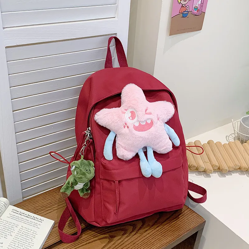 Yalu Nylon Backpack Regular Unisex Multicolor-14