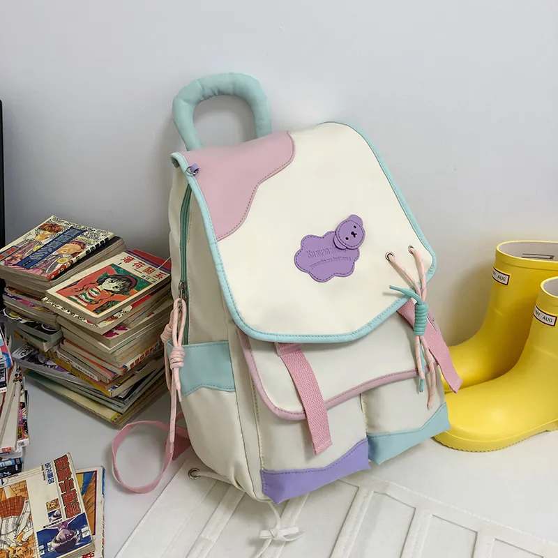 Yalu Nylon Backpack Women's Multicolor-2