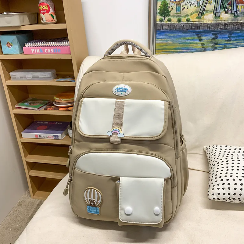 Yalu Nylon Backpack Unisex Multicolor-14