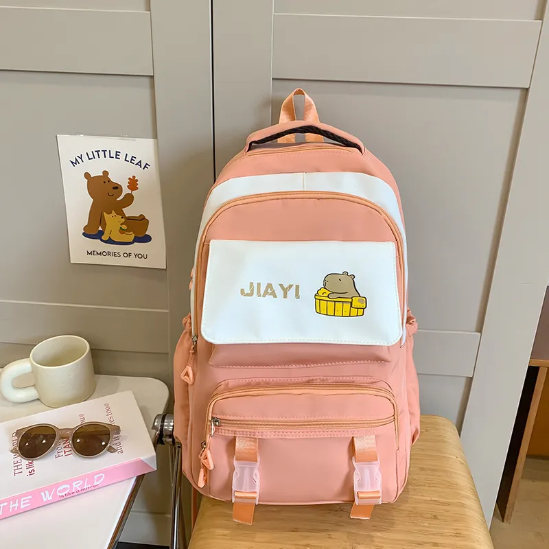 Yalu Nylon Backpack Unisex Multicolor-8