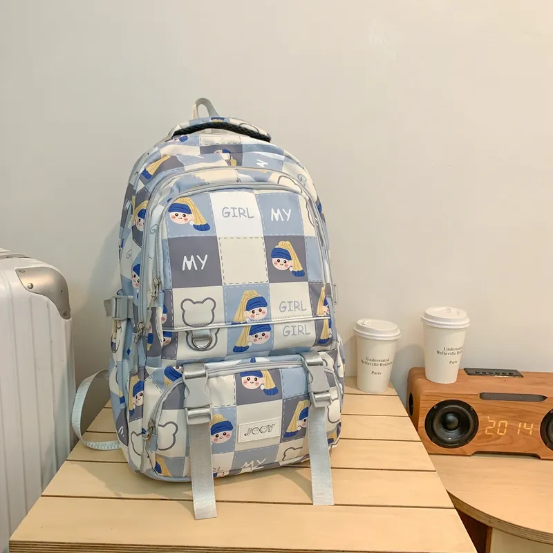 Yalu Nylon Backpack Unisex Multicolor-4