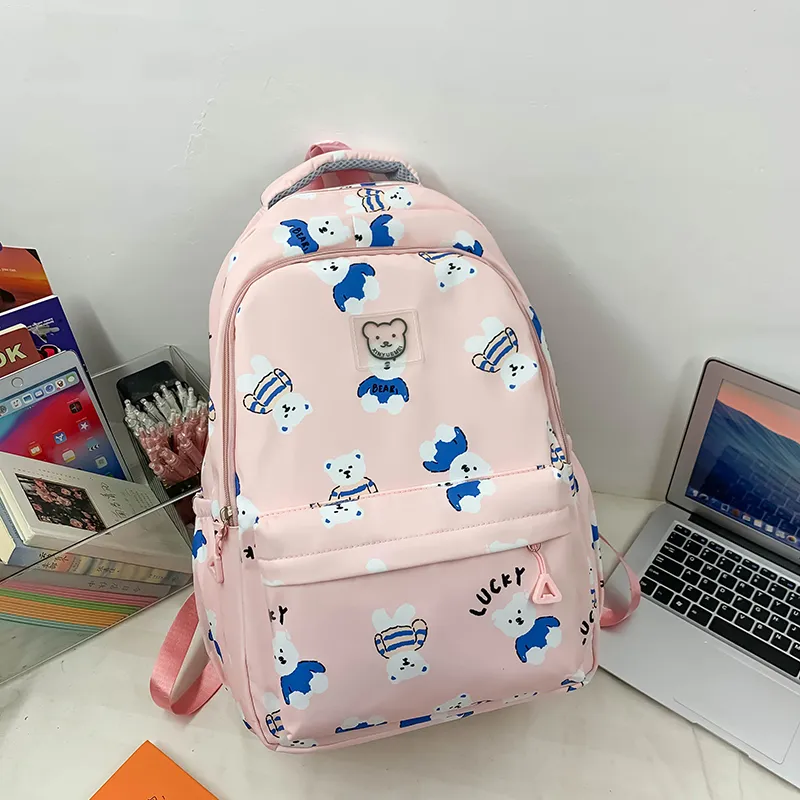 Yalu Nylon Backpack Unisex Multicolor-5