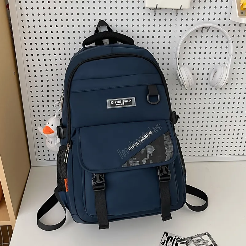 Yalu Nylon Backpack Regular Unisex Multicolor-11