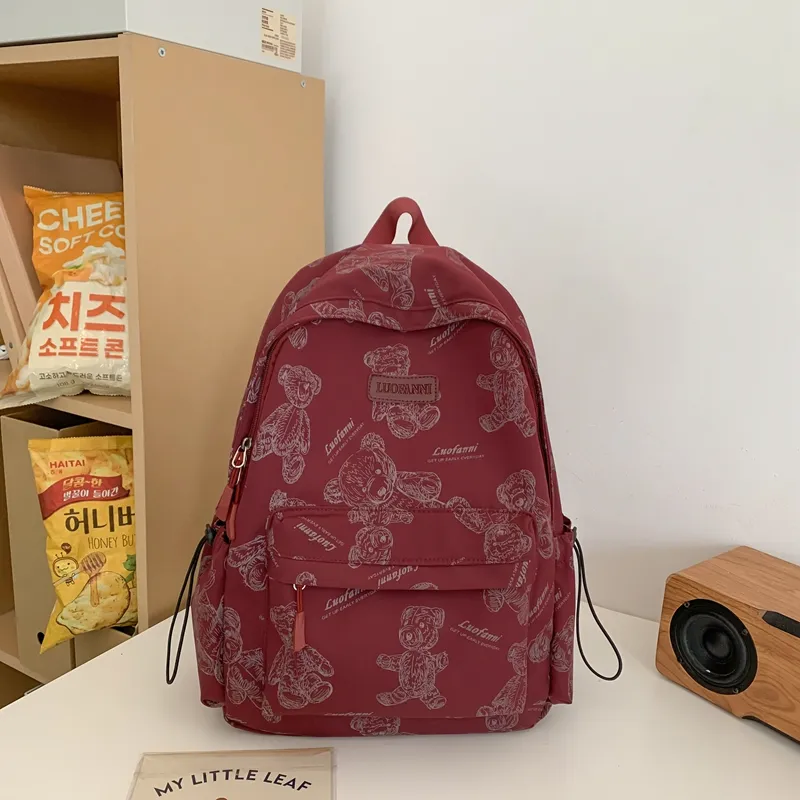Yalu Nylon Backpack Unisex Multicolor-11