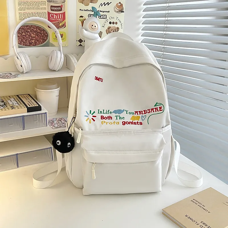 Yalu Nylon Backpack Regular Unisex Multicolor-4