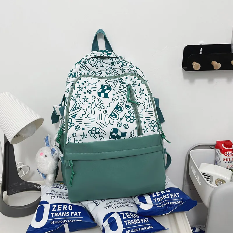Yalu Nylon Backpack Unisex Multicolor-2