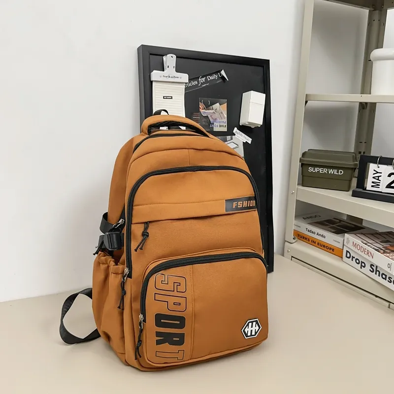 Yalu Nylon Backpack Regular Unisex Multicolor-11