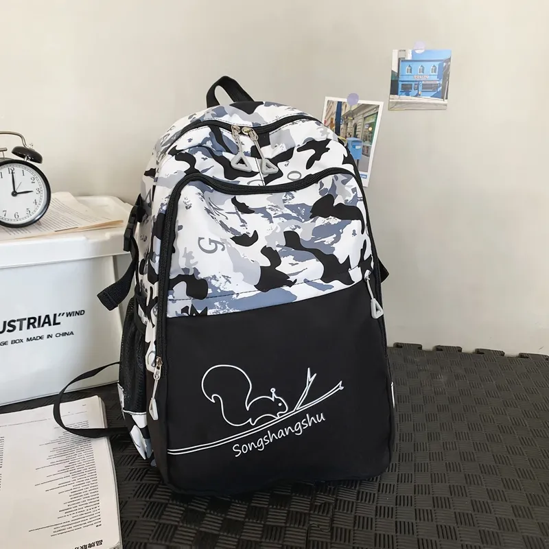 Yalu Nylon Backpack Unisex Multicolor-2