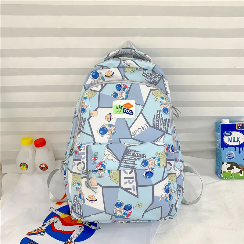 Yalu Nylon Backpack Regular Unisex Multicolor-10