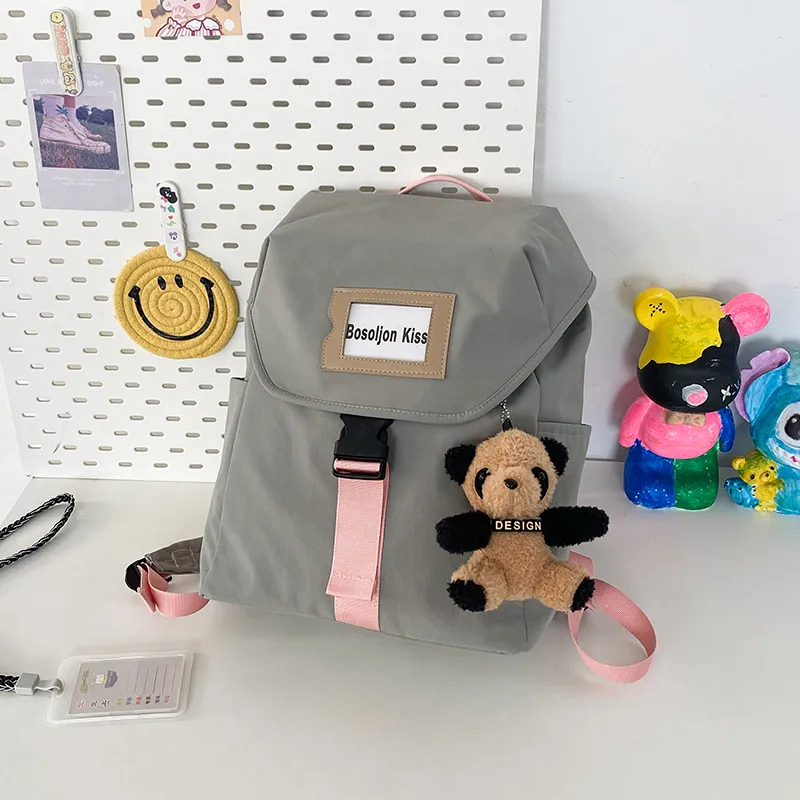 Yalu Nylon Backpack Unisex Multicolor-4