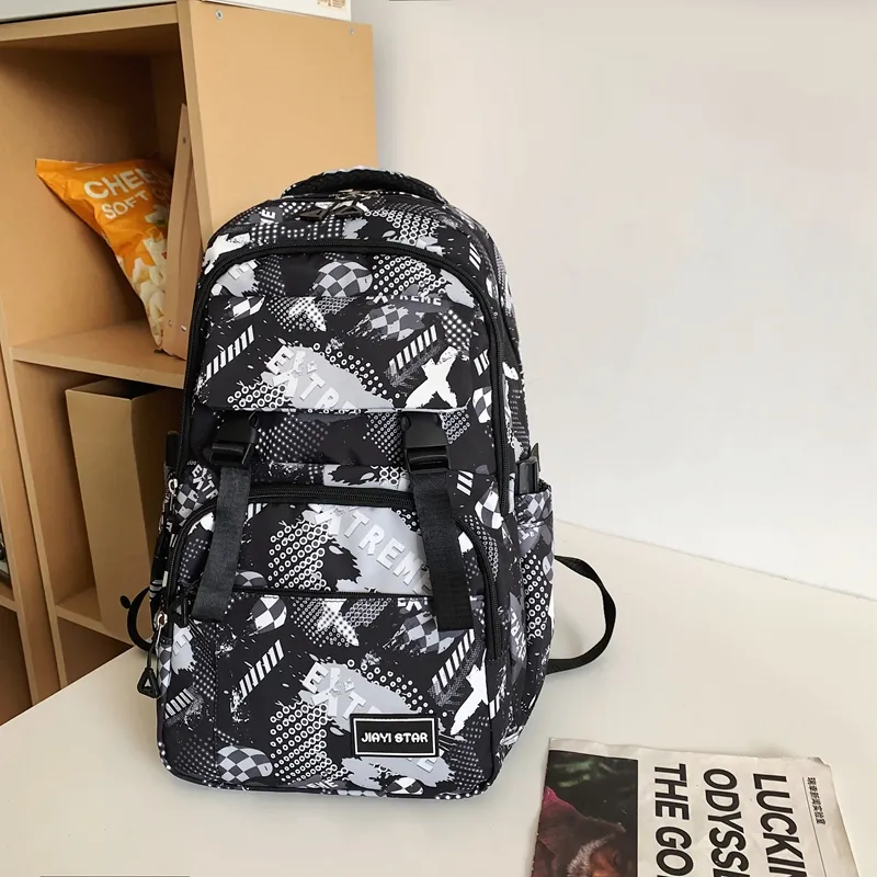 Yalu Nylon Backpack Unisex Multicolor-1