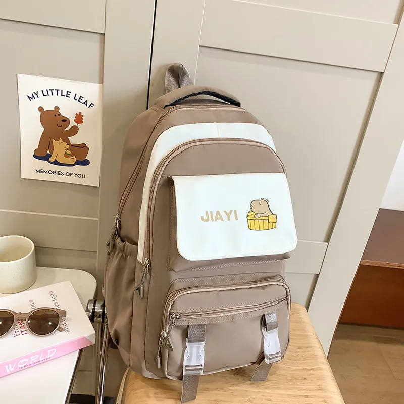 Yalu Nylon Backpack Unisex Multicolor-13