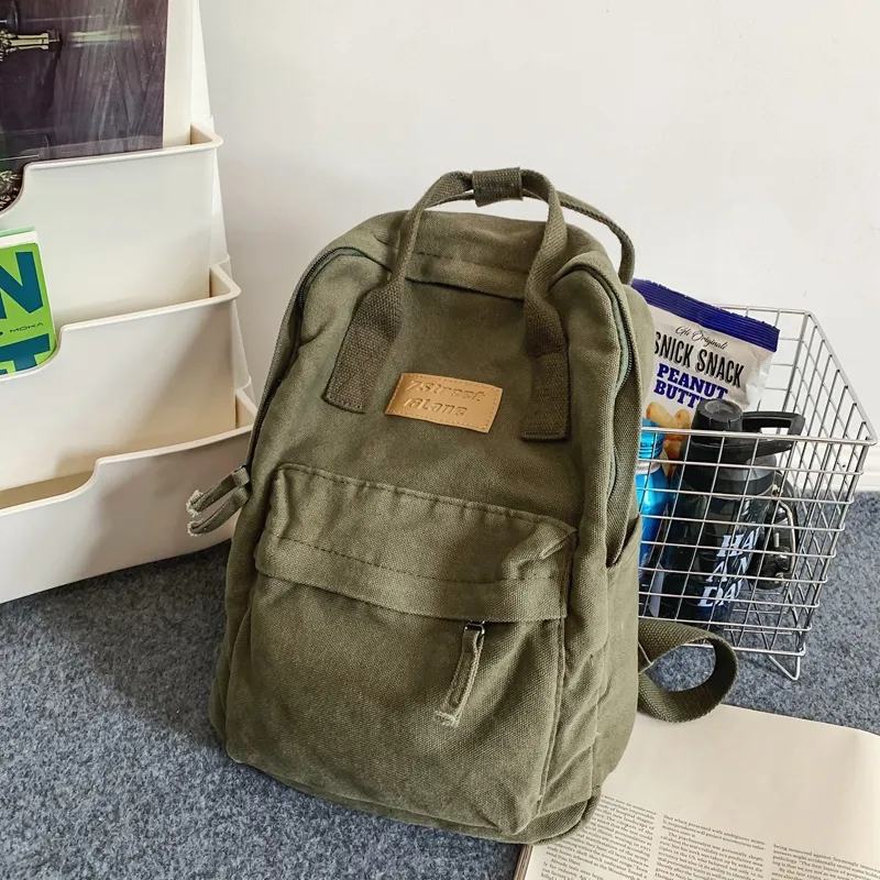 Yalu Canvas Backpack Regular Unisex Multicolor-7