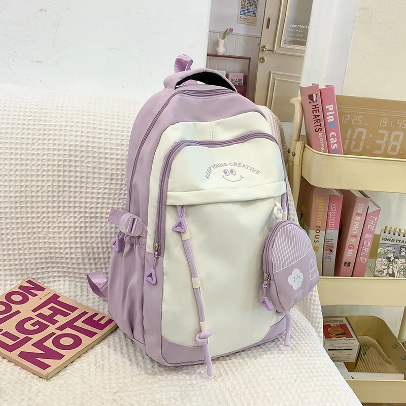 Yalu Nylon Backpack Unisex Multicolor-8