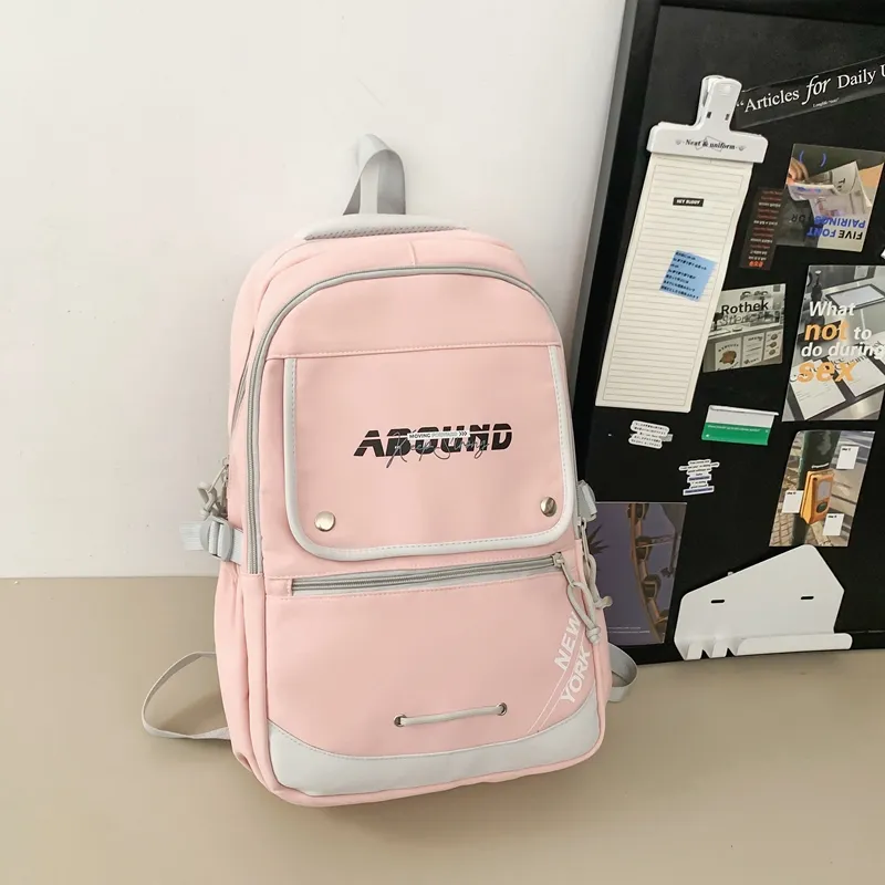 Yalu Nylon Backpack Regular Unisex Multicolor-11